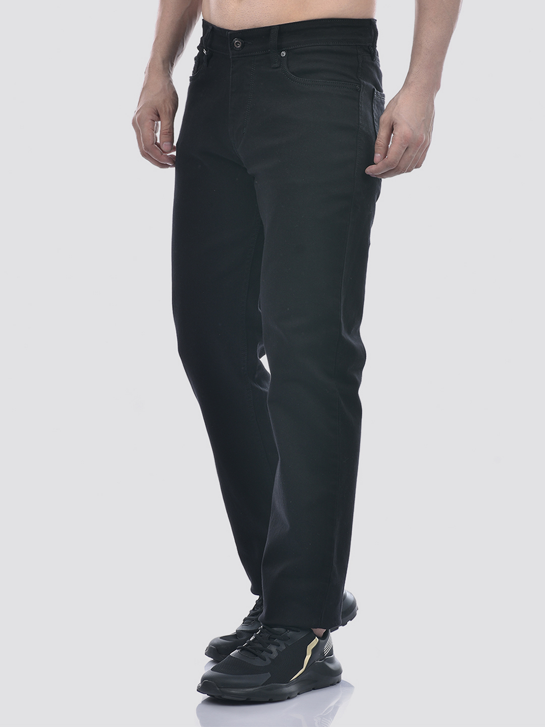 Numero Uno Men Solid Black Jeans